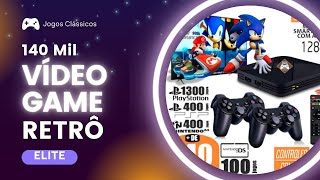 Vídeo Game Retro Elite 140 Mil Jogos Clássicos 128gb Com 2 Controles Usb Pro [upl. by Ahel]