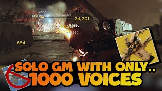 Solo Insight Terminus GM Using ONLY 1k Voices  Destiny 2 [upl. by Karine]