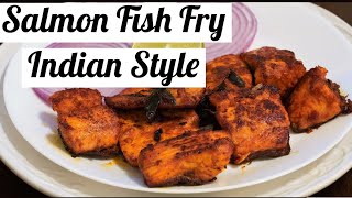 How To Cook Salmon Indian Style ഒരു Special Salmon Fish Fry [upl. by Anaujal331]