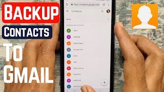 How to Backup Phone Contacts to Gmail Android [upl. by Laenej]