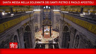 Santa Messa nella Solennità dei Santi Pietro e Paolo Apostoli 29 giugno 2023 Papa Francesco [upl. by Rhines]