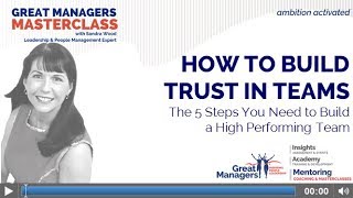 How to Build Trust in Teams [upl. by Aihsyak]