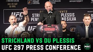 UFC 297 Strickland vs Du Plessis Press Conference Full [upl. by Ecniv]