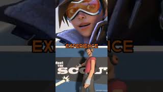 scout vs tracer tf2 tf2scout teamfortress2 overwatch tracer overwatch2 [upl. by Richard]