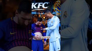 Messi vs cr7 ⚽🥵 shorts funny messi cr7 trending reels viralvideo shortsfeed football [upl. by Nordin450]