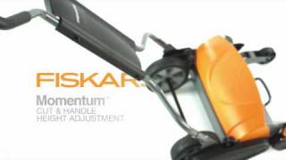 How to Adjust the Fiskars Momentum Cutting and Handlebar Height [upl. by Nellek338]