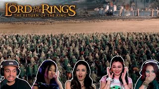 Reactors Reacting to THE RIDE OF THE ROHIRRIM  The Lord of the Rings The Return of the King 2003 [upl. by Ainegue]