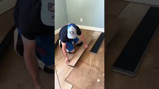 Lvp flooring installation construction remodel diy fyp foryoupage trending satisfying work [upl. by Geesey]