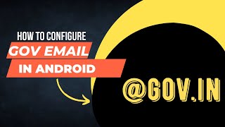 How to configure govin email id in your Gmail App [upl. by Odracir]