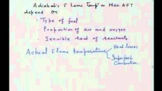 Mod01 Lec12 Principles of Combustion Flame Temperature [upl. by Earleen]