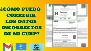 Modifica o corrige tu CURP 2021 [upl. by Elicul]