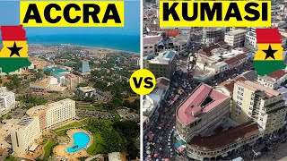 Accra 🇬🇭 vs 🇬🇭 Kumasi  Which City Is Better To Work And Live In [upl. by Nnaeirb]