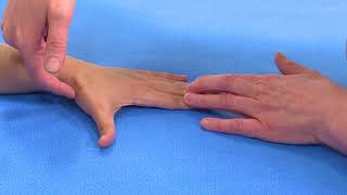 Hand examination Thumb extension and abduction EPL EPB and AbPL [upl. by Akinajnat]