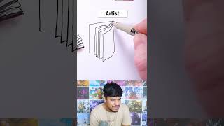 How to draw a book noob vs pro [upl. by Eiuqram]