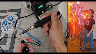 Simplest way to make addressable LED strip Neopixel setup for cosplay lights [upl. by Kristina341]