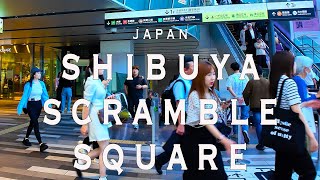 Shibuya scramble square 4K Walking Tour Tokyo JapanTour with Captions amp Immersive Sound [upl. by Farand853]