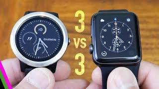 VivoActive 3 vs Apple Watch 3  Best GPS Activity Tracker 2017 midrange [upl. by Alisha]