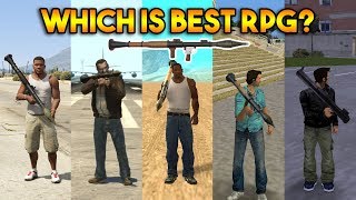 GTA  WHICH IS BEST RPG IN ALL GTA GTA 5 4 SA VC 3 2 1 [upl. by Zaria483]