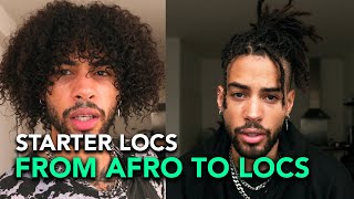 From Afro Hair 3C to Locs  Getting my starter locs [upl. by Tala764]