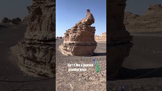 Dunhuang Yadan Scenic Area Peacock Jade Standing [upl. by Sug]