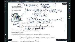 Calc AB Notes 46 Numerical Integration Part 1 [upl. by Enifesoj332]