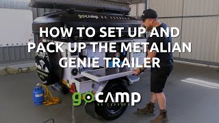 How to Set Up and Pack Up The Metalian Genie OffRoad Trailer  Go Camp Rentals [upl. by Ayrotal]