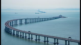 Hong to Macau by Bus 4K  Hong KongZhuhaiMacau Bridge [upl. by Sidwell]