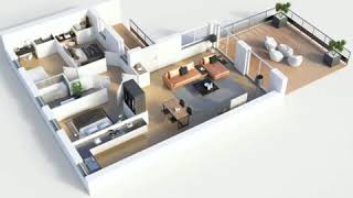 2 bedroom house plans in low budget [upl. by Caitrin]