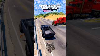 Chance of survival with different vehicles beamng beamngdrive game gameplay gaming beamngcrash [upl. by Guglielma795]