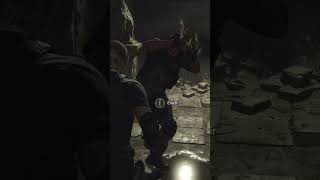 RESIDENT EVIL 4 REMAKE KRAUSER LEVOU UM COURO [upl. by Ecirtal]