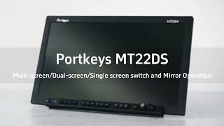 MultiscreenDualscreenSingle screen switch and Mirror Operation Introduction to MT22DS [upl. by Alla811]