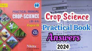 Crop Science Practical Book AnswersB44 cropsciencepracticalbookanswermaharashtrastateboard2024 [upl. by Niloc]