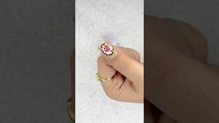 Easy Flower Nail Art Design 💅shortsfeed [upl. by Ahsiemac]