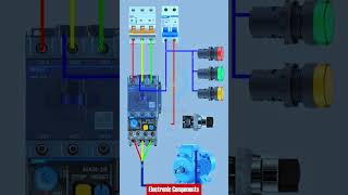 DOL Starter Wiring Diagram DOL starter control wiring Thermal relay shots [upl. by Artimed]