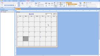 Add a Calendar to a form in Microsoft Access [upl. by Kiah]