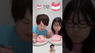 Real Teeth Vs chocolate Teeth 🤯tiktok saito foodchallenge shorts humanity [upl. by Aisena]