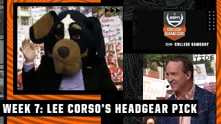 Lee Corsos headgear pick for Alabama vs Tennessee with Peyton Manning  College GameDay [upl. by Newkirk]