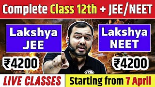 2022 LIVE Batches for Class 12th Launched  Lakshya NEET amp Lakshya JEE on PW App 🔥 [upl. by Nyrat239]