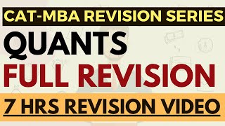 Complete Quants Revision for CAT 2024 amp MBA exams  Concepts  Shortcuts  Practice in 7 hrs video [upl. by Whitford]