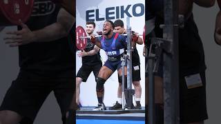 Nathaniel Massiah in the 93kg class battle at IPF Junior Worlds 2024 powerlifting ipfpowerlifting [upl. by Ludewig]