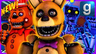 Gmod FNAF  Review  Brand New HW Spring Bonnie Star Toy Animatronics Forsaken Ragdolls amp More [upl. by Hannahoj]