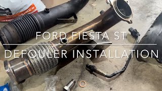 Fiesta ST Defouler Installation Remove 02 sensor code offroad only [upl. by Noir]