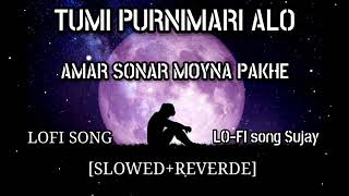 Tumi purnimari alo amar sonar moyna pakhe🎧  lofi song slowedReverd view svfmusicviral [upl. by Wardieu]