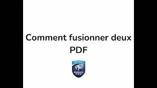 TUTO  Comment FUSIONNER PLUSIEURS PDF [upl. by Armand919]