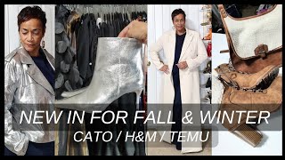 NEW IN FASHION  CATO HampM TEMU THRIFT  COATS  BOOTS  HANDBAG  ACCESSORIES fallfashion fall [upl. by Breed]