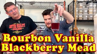 Bourbon Vanilla Blackberry Mead Tasting Review  Blackberry Melomel [upl. by Volney281]