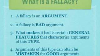 The Critical Thinker 006  Introduction to Fallacies [upl. by Ardnaxela]