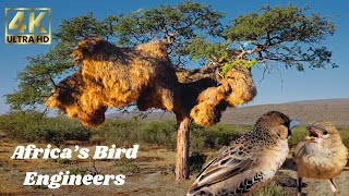 Inside the Sociable Weavers’ Giant Nest Africa’s Most Fascinating Bird Engineers in 4K [upl. by Pooley]