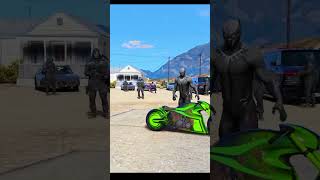 BLACK PANTHER SAVED IRON MAN FROM VENOM GTA V  TECHNO GAMERZ shorts shortfeed gta gta5 gaming [upl. by Boony]