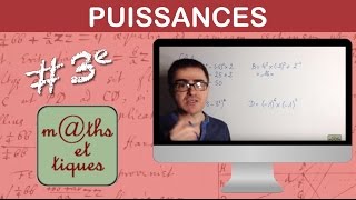 Effectuer des calculs de puissances 2  Troisième [upl. by Eneres]